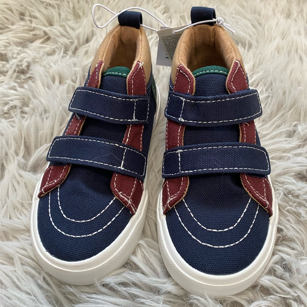 Old Navy Kids' Navy and Burgundy Velcro Sneakers